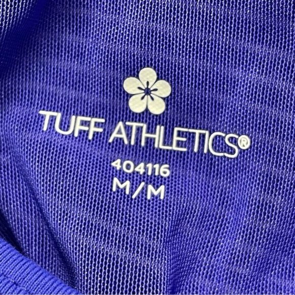 Tuff Athletics Womens Blue White Tank Top Size Medium - Picture 3 of 9